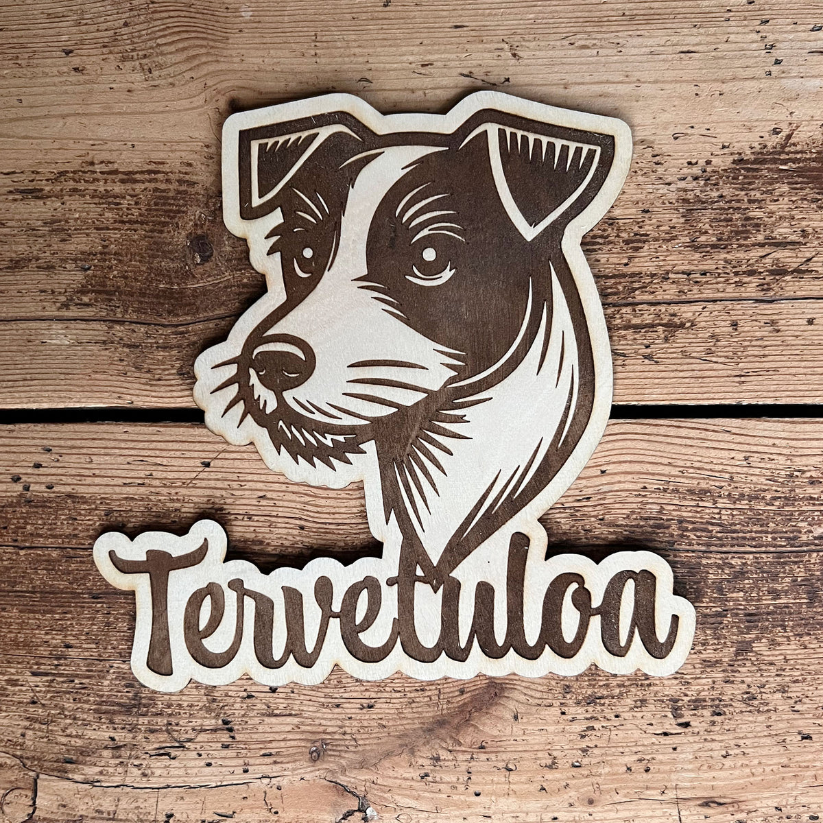 Jack Russell - Tyylikäs ovikyltti koiran ystäville