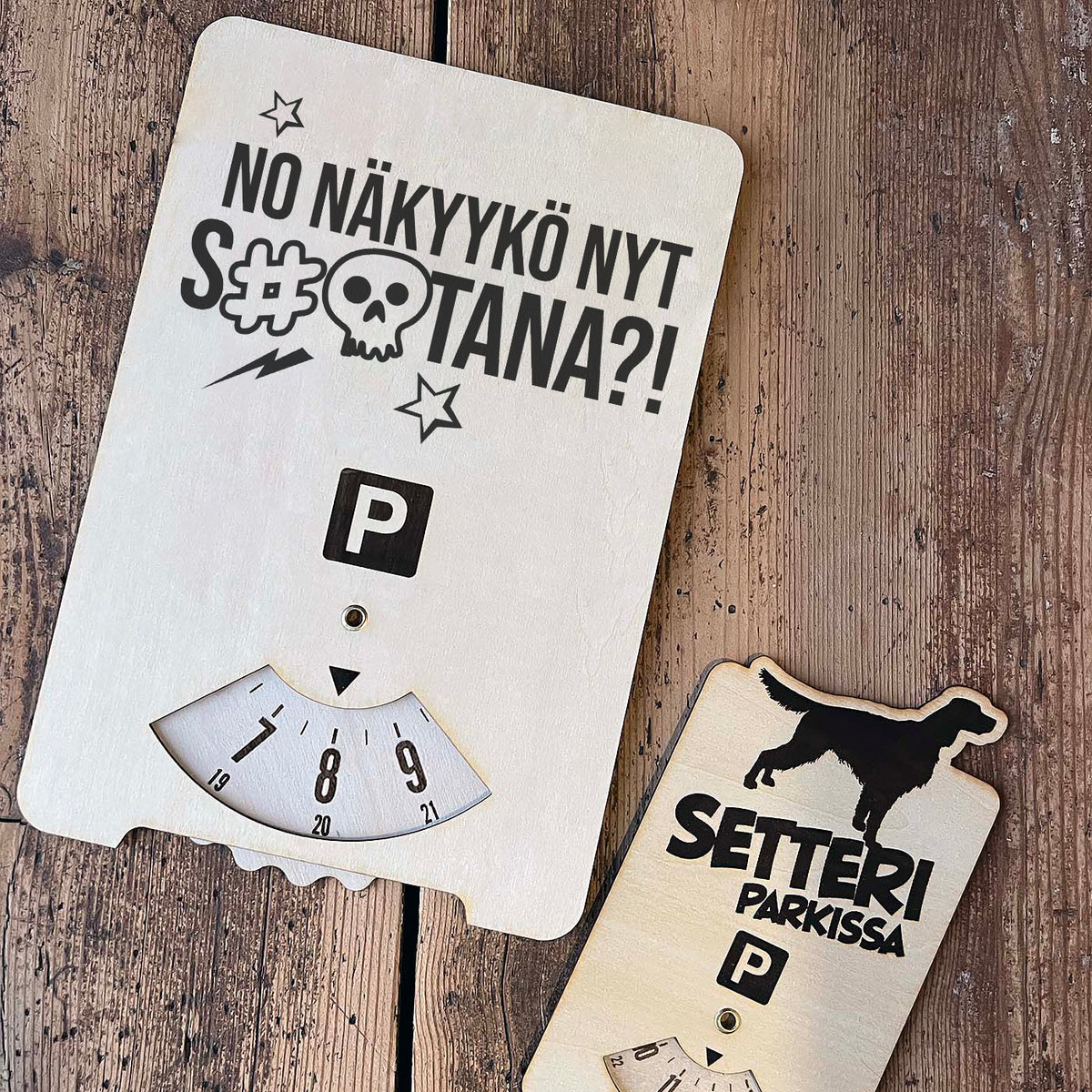 No näkyykö nyt s#@tana?! jätti parkkikiekko